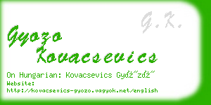 gyozo kovacsevics business card